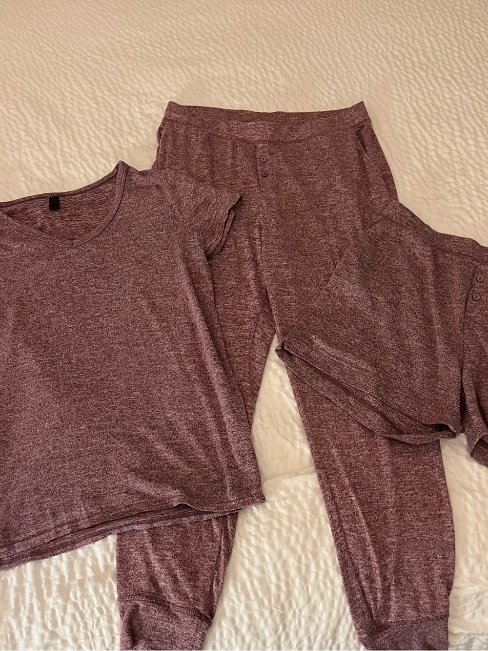 32 Degrees Heathered Mauve Women's Pajama Set
